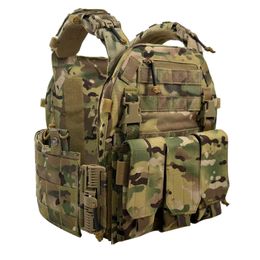 1000D Nylon Fabric Quick Releaseerbaar 6094K Tactical Vest met Triple Magazine Pouch 240430