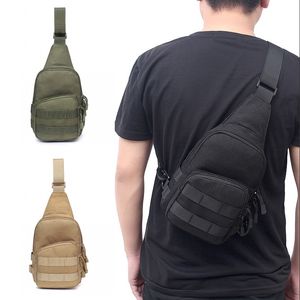 Bolso de hombro táctico 1000D, bandolera de pecho portátil para hombre, mochila de utilidad para exteriores para caza, Camping, escalada, 160 W2