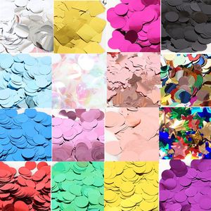 1000g / sac Mix Couleur Feuille Confetti Rond Coeur Étoile Forme De Mariage Jeter Paillettes Rose Or Transparent Ballon Bobo Fillers Décor 200929