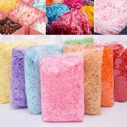 1000g Kleurrijke Versnipperd Crinkle Papier Vulmiddel DIY Bruiloft Geschenkdoos Snoep Materiaal Verpakking Vulmiddel