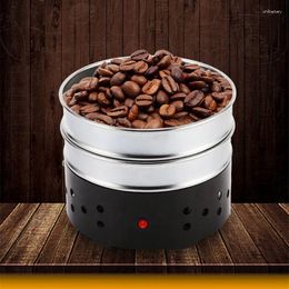 Refroidisseur de grains de café torréfiés à Double couche, 1000g, avec tamis en acier inoxydable, radiateur de refroidissement rapide domestique, Machine 110V/220V