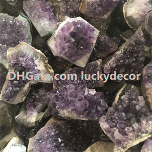 1000g Top Uruguay Amethist Quartz Geode Cave Mineraal Specimen Willekeurige grootte Onregelmatige ruwe ruwe Chakra Healing Purple Crystal Gemsto241J