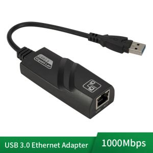 1000 Mbps USB3.0 USB filaire vers RJ45 LAN Ethernet Adapter Network Carte pour ordinateur portable PC