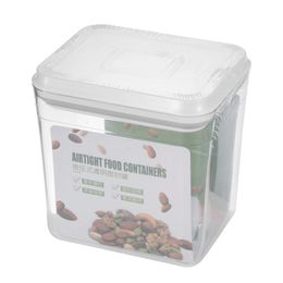 Boîte de rangement de cuisine transparente de 1000ml/1700ml/2300ml, distributeur de nourriture, céréales, riz, bonbons, lait en poudre, conteneur