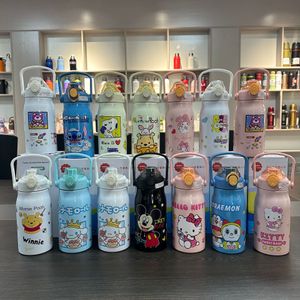 1000 ml kuromi thermos water bouteille anime kawaii ma mélody étudiant portable wacuum flacon isolée cup