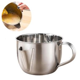 1000ML multi-usage en acier inoxydable sauce huile soupe graisse séparateur graisse huileur filtre crépine bol maison cuisine outils de cuisson 240322