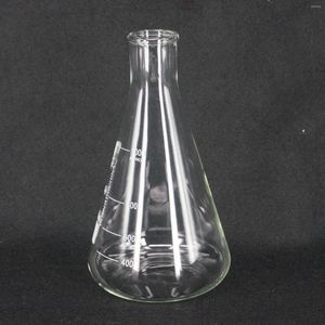 Fiole Erlenmeyer conique en verre borosilicaté à col étroit 1000 ml pour laboratoire de chimie