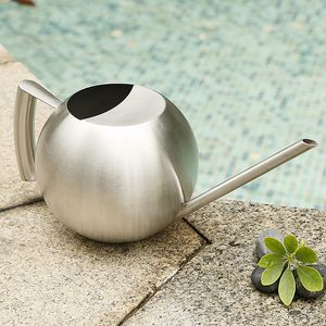 Arrosoir à longue bouche en acier inoxydable de 1000ML, Pot d'arrosage pour plantes vertes et fleurs, bouilloire d'arrosage, outils de jardinage