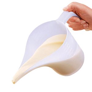 1000 ml Tip Mond Maatjes Cups Meting Tools Plastic Gradueer Trechter Pitcher Jug Lange Spout Liquid Container Keuken Meetgereedschap 1223604