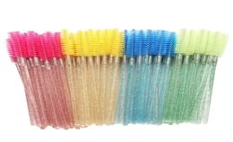 1000 pc Wegwerp kristal wimperborstel mascara Wands applicator enten tevent wimper Curling Comb Beauty Makeup Tool Oog LASH Borstel3825263