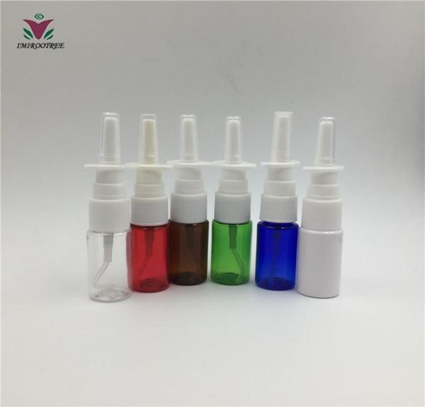 1000 pièces 10 ml PET muticolor médical brouillard nasal atomiseur vaporisateur Bottle1317396