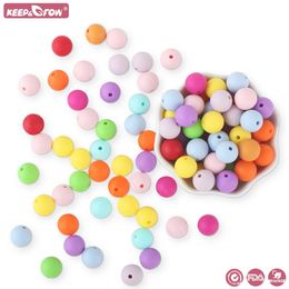 1000 pcs 12 mm Siliconen kralen Rond BPA Gratis doe -het -diy fopspeen Makelet geschenk baby kinderziektes kleurrijke baby kauwen kralen speelgoed 240426