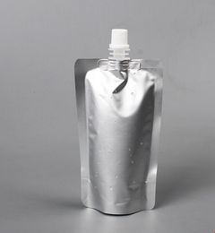 1000 stks 150 ml zilveren aluminium folie food grade stand up tuit pouch tas # 36803