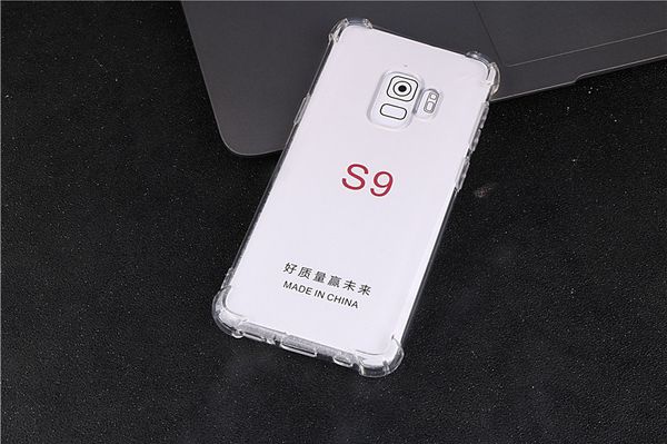 1000PCS 1MM Funda de TPU suave transparente a prueba de golpes para Samsung Galaxy S7 Edge S8 S9 S10 Plus S10e Note 5 8 9