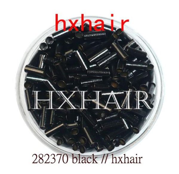 1000 Uds 28mm tubo de cobre Micro anillos enlaces cuentas negro DBrown marrón LBrown Blonde7499615