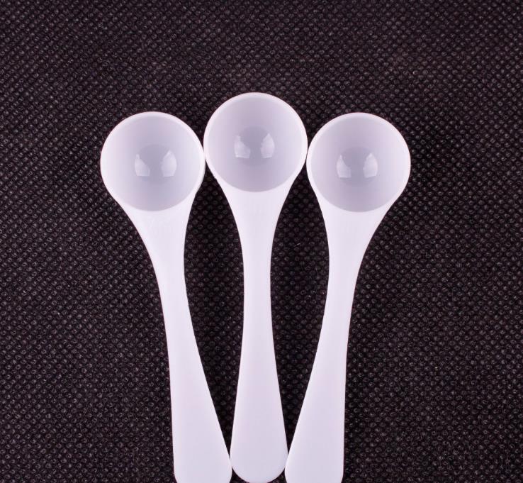 1000Pcs 2g 4ml Plastic Measuring Spoon Long Handle Food Grade Reusable Spoons Milk Powder Spoon Kitchen Scoop SN1955