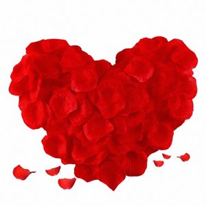1000pcs / sac Red Artifical Rose Petals romantique FRS Mariage Pétales en soie pour le mariage de la Saint-Valentin Fr Decorati Y3EJ #