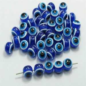 1000 stks blauw EVIL EYE Kabbalah Geluk Spacer Kralen Losse kralen Voor Sieraden Maken 4 5 6mm2256