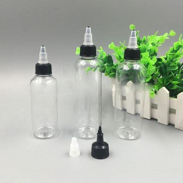 1000 Pcs Prix Usine 30 ml 60 ml 100 ml 120 ml Flacons compte-gouttes en plastique transparent Vente la plus chaude Bouteilles vides E Liquide Bouteilles PET Ejuice Gfxtv