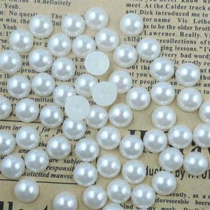 1000pcs Flatback Demi Perle Dos Plat Perle Acrylique DIY Artisanat Scrapbooking 4 6 8 10mm265J