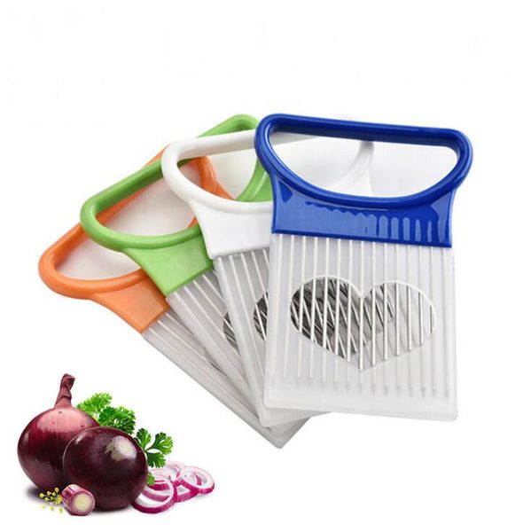 1000pcs Outils de légumes à fruits d'épaules Slicers Slicers Tomate Oignon Légumes Slicer Titulaire de découpe Titulaire du support de coupe Sanctionnement