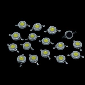 1000 unids Alta Potencia 1W DC 3.2-3.6V LED Cuentas Diodo de Luz LED Chip SMD Módulo Blanco Cálido Para Foco Linterna Downlight envío gratis D2.0