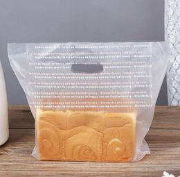 1000 Uds. Bolsa de postre de alta calidad, bolsas de pan tostado para pastel, bolsa de embalaje para llevar, bolsas de compras para panadería, venta al por mayor C0419