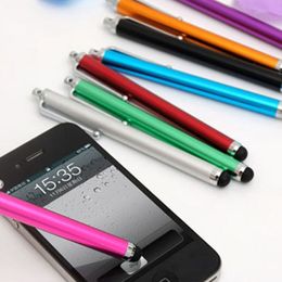1000pcs stylet capacitif en métal de haute qualité avec stylos à écran tactile à clip pour les tablettes de téléphone mobile Android iPhone