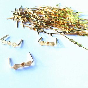 1000 stks L33mm Chroom / Gouden Vlinder Gesp / Tie Clips, Crystal Kroonluchter Kralen Connector Metal Bowtie Butterfly. 210728