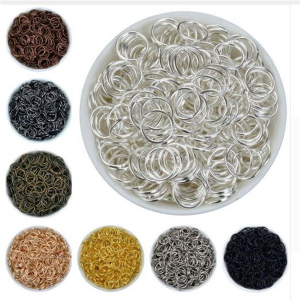 1000pcs / lot 3mm alliage 5color Anneaux de saut Boucles simples Anneaux de saut ouverts Anneaux fendus pour la recherche de bijoux DIY3157