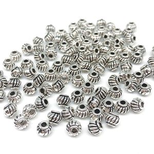 1000 pcs/lot perles argentées antiques entretoises perles accessoires de bijoux pour la fabrication de bijoux bricolage 4.5mm