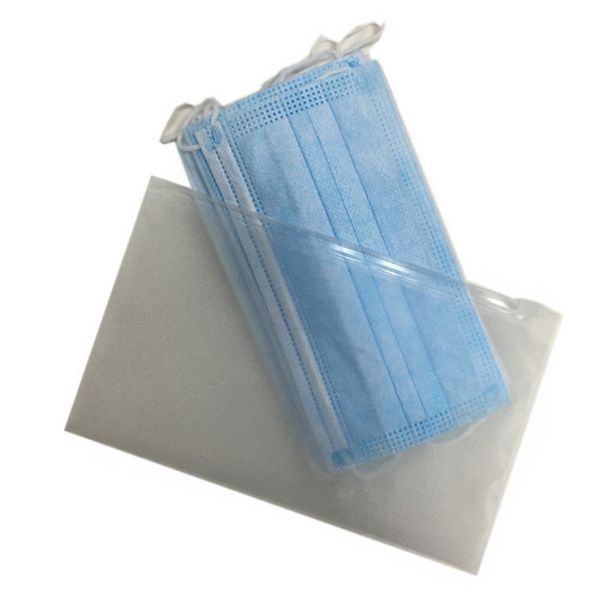 1000 pcs/lot CPE givré fermeture éclair jetable masque emballage sac Transparent auto-scellant sac seulement vente sacs pas de masque en gros