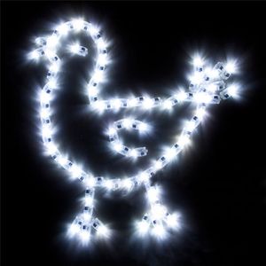 1000 stks / partij LED Ballonverlichting Flash Ball Lampen voor Papier Lantaarn, Wit Multicolor Bruiloft Feest Kerstdecoratie Licht LZ0843