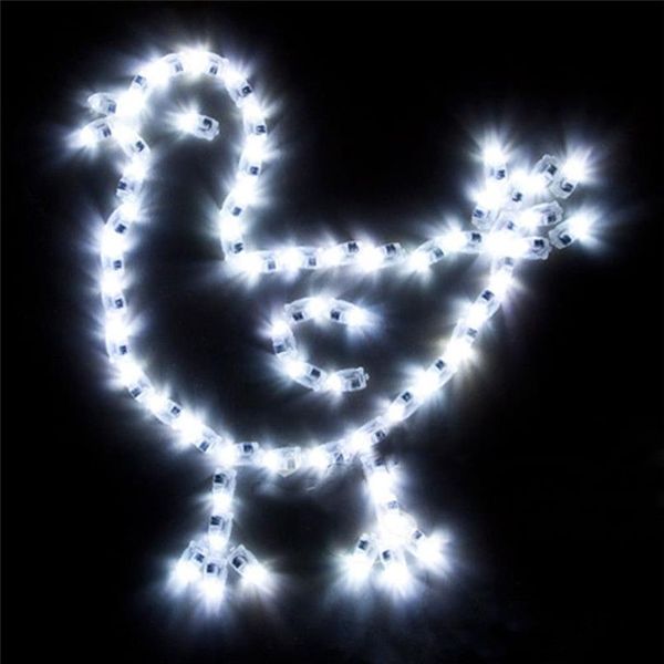 1000pcs / lot LED ballon lumières flash boule lampes pour papier lanterne blanc multicolore fête de mariage décoration de Noël lumière LZ0843204O