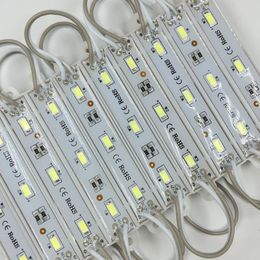 1000 stks / partij Super Bright DC12V 5730 LED-module Epoxy Waterdichte IP66 Achtergrondverlichting voor tekenbrief Reclame 3LED 1W 110LM-modules