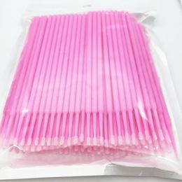 1000 stuks Micro-borstels wegwerpwimpers make-up extensions wimpers lijm schoonmaken lintborstels Gratis Applicator Sticks Make-up 240323