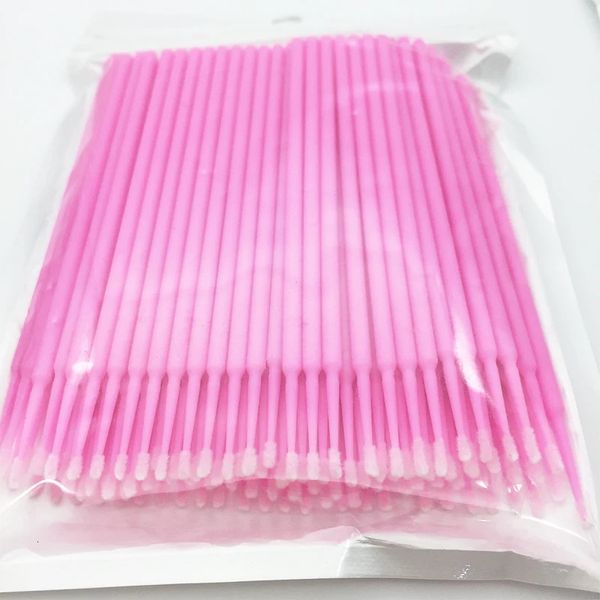 1000pcs Micro brosses cils jetables maquillage extensions cils colle nettoyage peluches brosses applicateur gratuit bâtons maquillage 240323