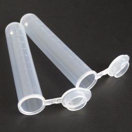 1000 stuks microcentrifugebuizen met klikdop polypropyleen afgestudeerd, wetenschappelijke doorzichtige plastic flesjes, laboratoriumbuizen voor monsteropslag extractie-experiment (10ML)