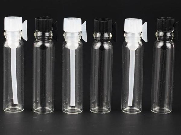1000pcs Mini verre parfum petits flacons d'échantillon bouteille de parfum 1 ml 2 ml 3 ml vide laboratoire liquide parfum tube à essai bouteille d'essai SN1501