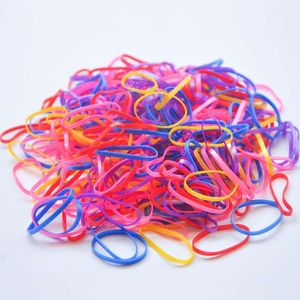 1000pcs Pack Rubber Bandband Rope Silicone Ponytail Solder Elastic TPU Hair Herder Tie Gum Rings Girls Adults Adults Accessoires