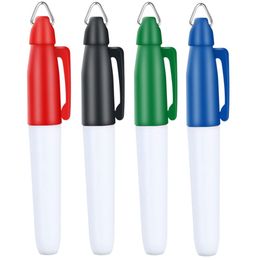 1000 pcs professionele golfbal voering markers pen met hang hook tekening uitlijning markering stencils golf ball line marker tool