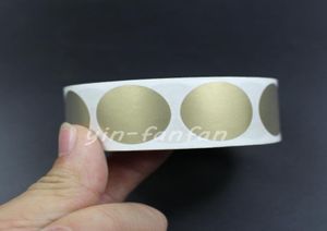 1000pcs Scratch Off Sticker 2525mm 1quot Round Gold Color Blank Games Bickets Favoris8362131