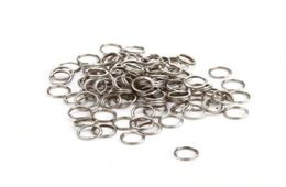 1000 pcs roestvrijstalen visserij split ringen zware lokmiddel vaste ringlus lokt 7 mm 150lbs6420722