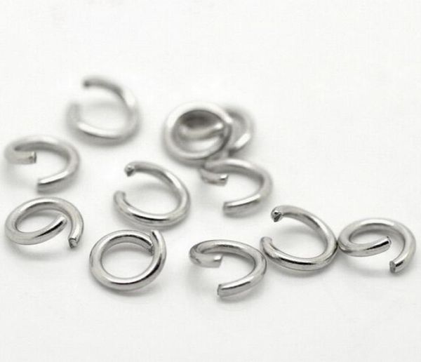 1000pcsbags entièrement mince 035 mm Taille anneau de saut en acier inoxydable Sinclants de bricolage Bijoux Résultats 5006441
