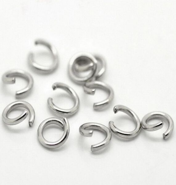 1000pcsbags entièrement mince 035 mm Taille anneau de saut en acier inoxydable Sinclants de bricolage des bijoux Résultats 2773092