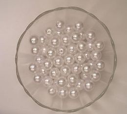 1000PCSCARTON Blanc 6 mm Imitation perles perle lâche Perles de perle en acrylique blanc bricolage Résine Spaceur pour bijoux 8311768