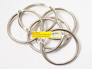 1000pcslot 50mm Boek Hoop Binding Ring Binder Hoop Losse bladring Diy Keyring