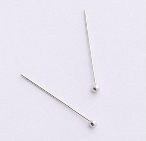 1000 pcslot épingles à tête sphérique argent or bijoux perles bricolage accessoires pour la fabrication de bijoux 50mm3829131