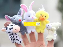 1000pcslot DHL Fedex EMS Lindo Animal Biológico de Dibujos Animados Marioneta de Dedo Juguetes de Peluche Niño Bebé Favor Muñecas PNLO