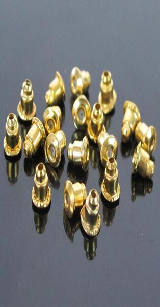 1000pcslot Or Argent Plaqué Boucle D'oreille Dos Bullet Bouchons Earnuts Bouchons D'oreille Alliage Résultats Bijoux Accessoires 2 Couleurs Wholesa2666344